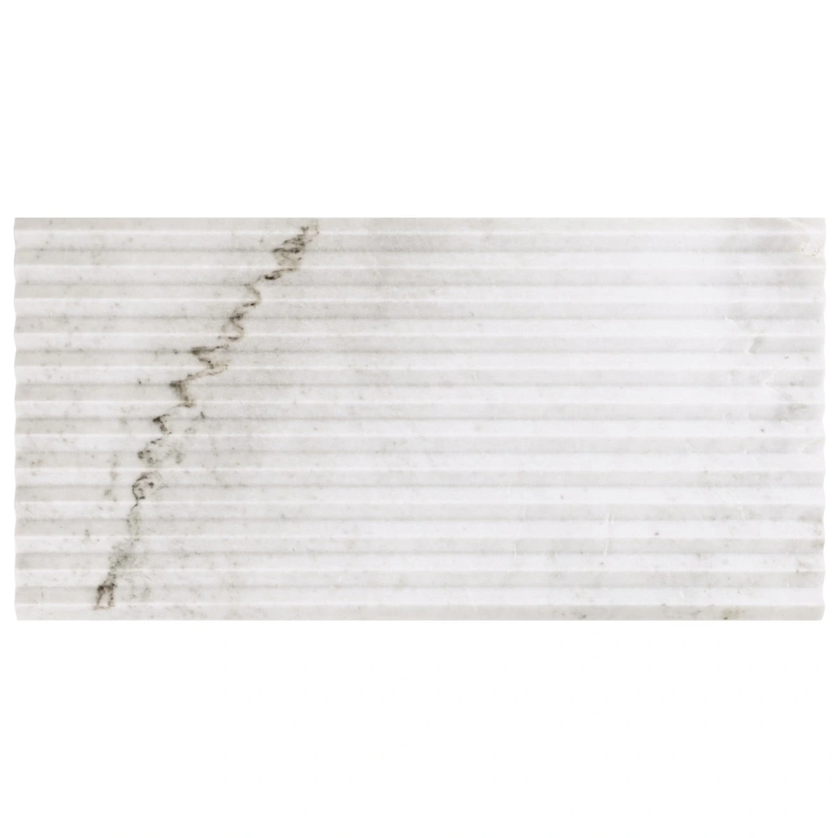 Carver Peak Alaska White 12x24 Dimensional Satin Semi-Polished M