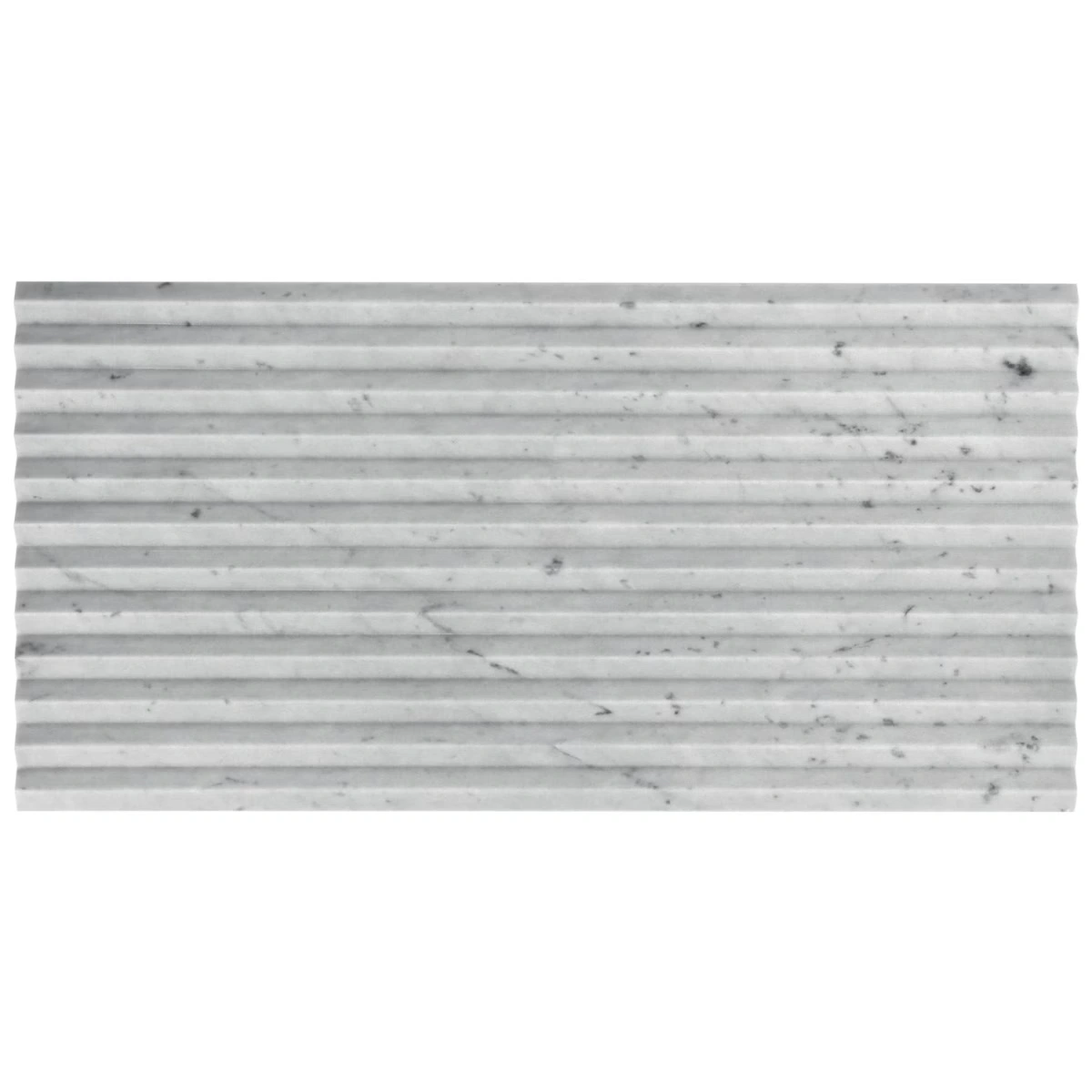Carver Peak Carrara 12x24 Dimensional Satin Semi-Polished Marble
