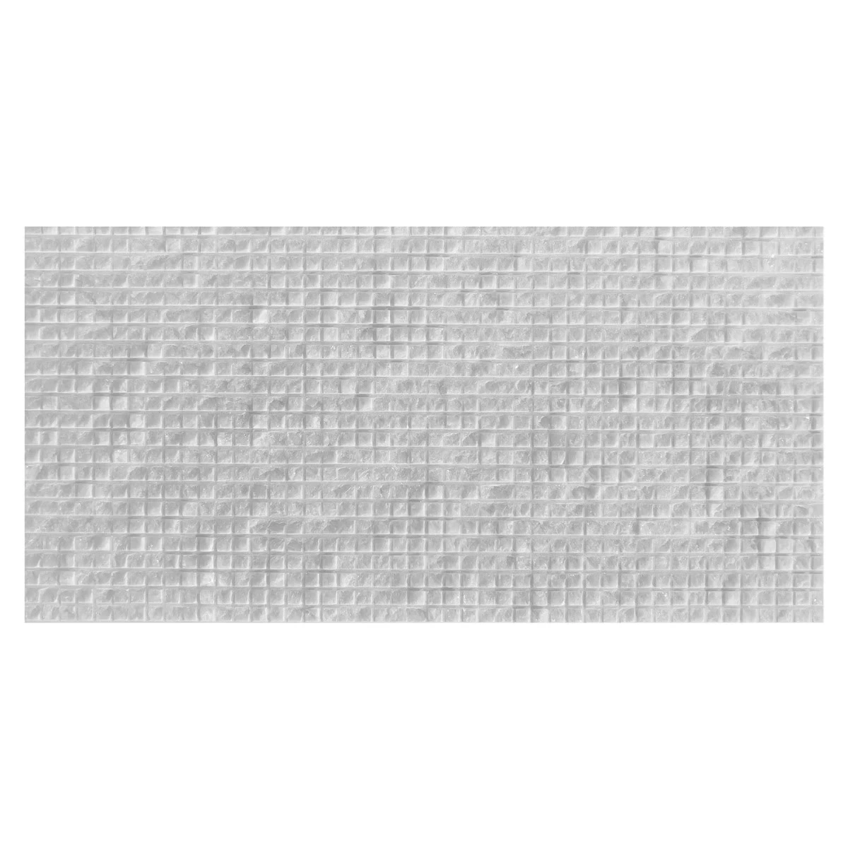 Carvina Carved Cube Bianco Ice White 12x24 3D Honed Marble Tile