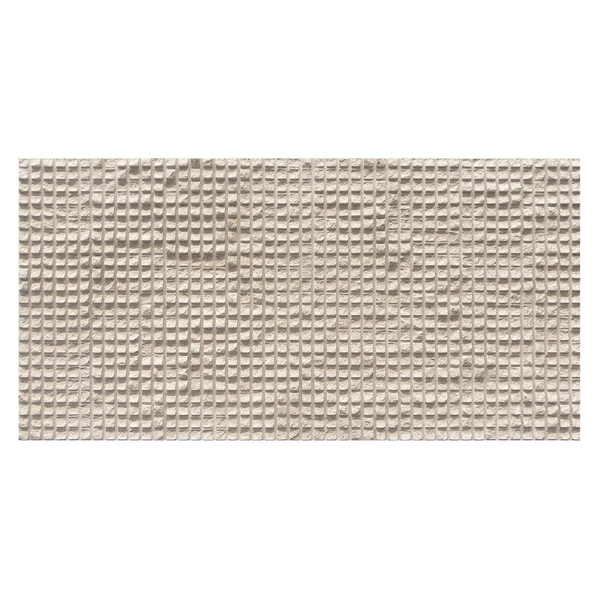 Carvina Carved Cube Porto Beige 12x24 3D Honed Limestone Stone