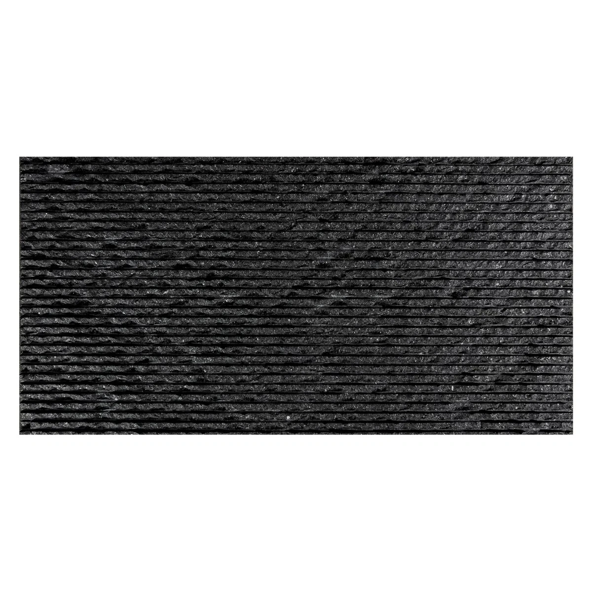 Carvina Carved Split Noir Black 12x24 Textured Honed Basalt Ston Carvina Carved Split Noir Black 12x24 Textured Honed Basalt Ston