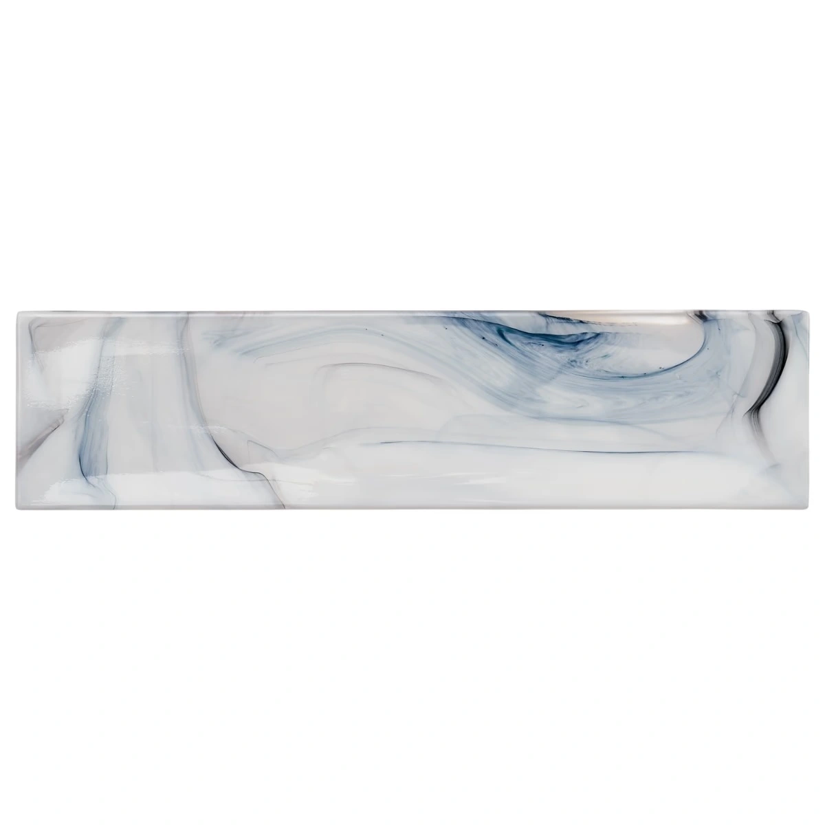 Cielo Night Black & White 3x12 Polished Subway Glass Tile Cielo Night Black & White 3x12 Polished Subway Glass Tile