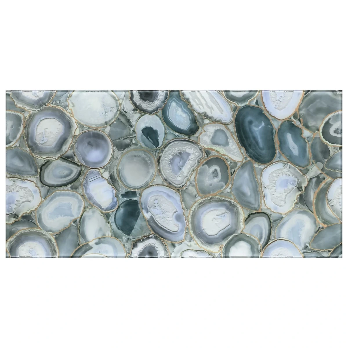 Daphne Silver Gray 18x36 Polished Glass Tile