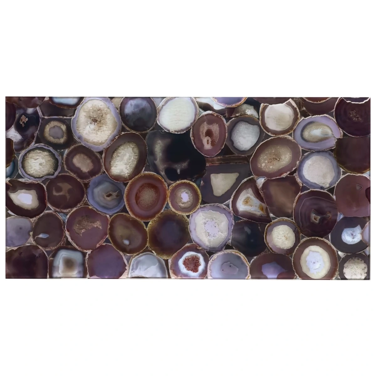 Daphne Wisteria Purple 18x36 Polished Glass Tile