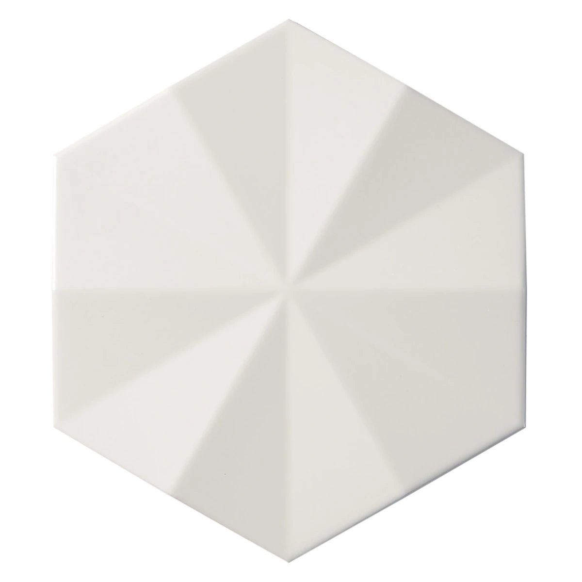 Define Ogassian 3D White 6" Hex Matte Porcelain