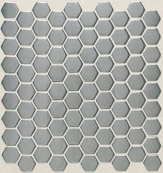 Brushed Stainless Steel Hexagon