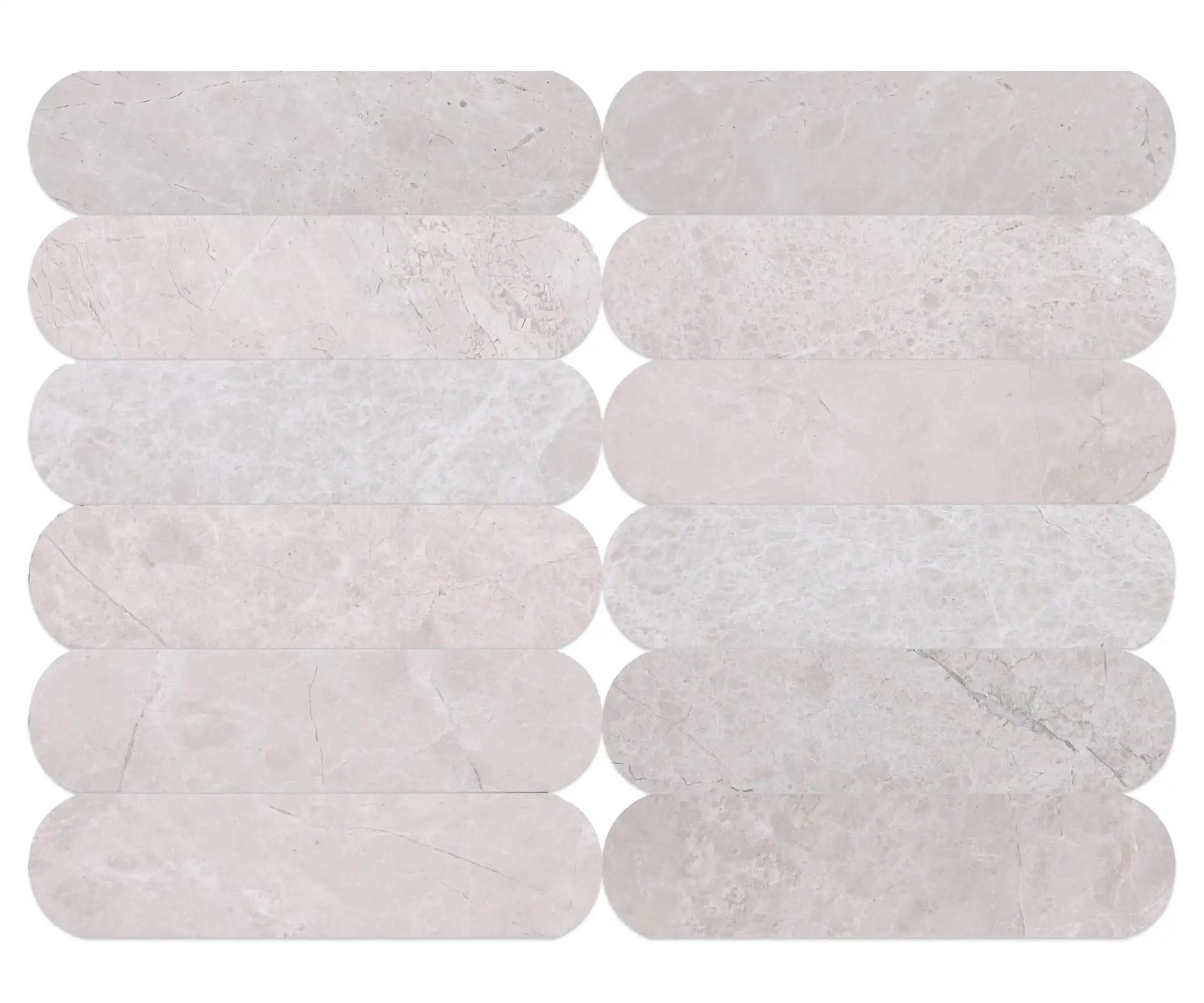 Oval Marble Vanillish Pearl Tivoli Honed
