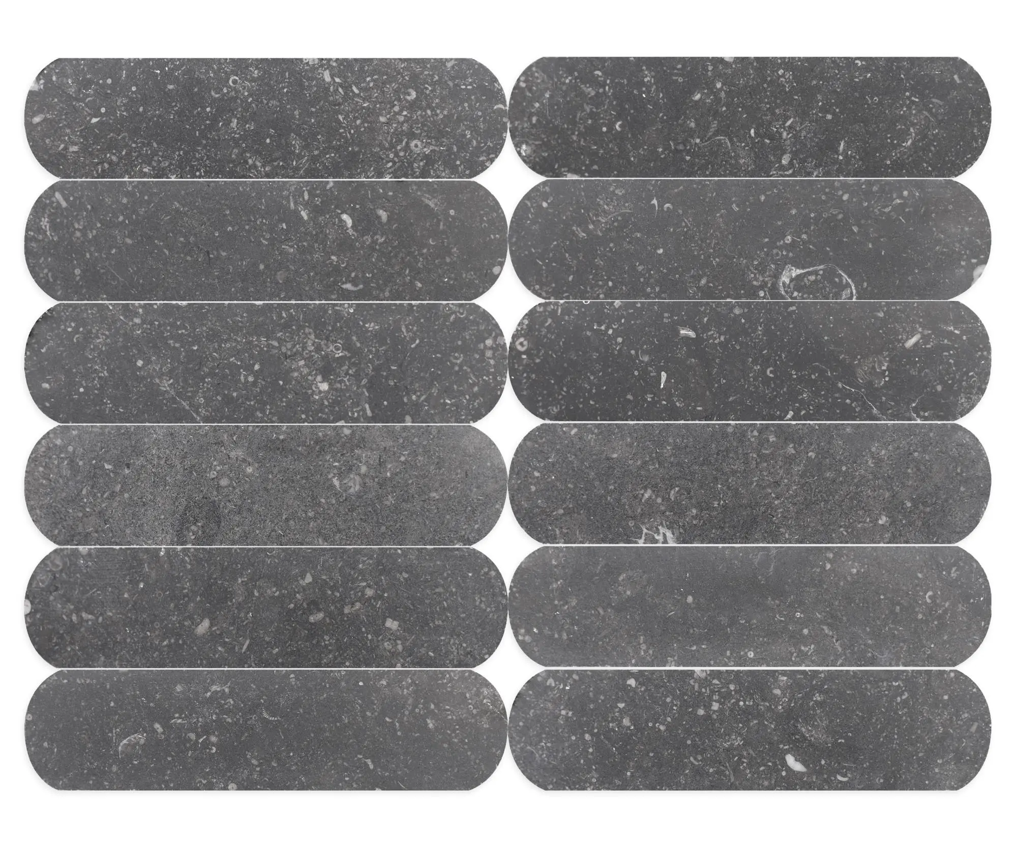 Oval Marble Belgian Blue Tivoli Honed