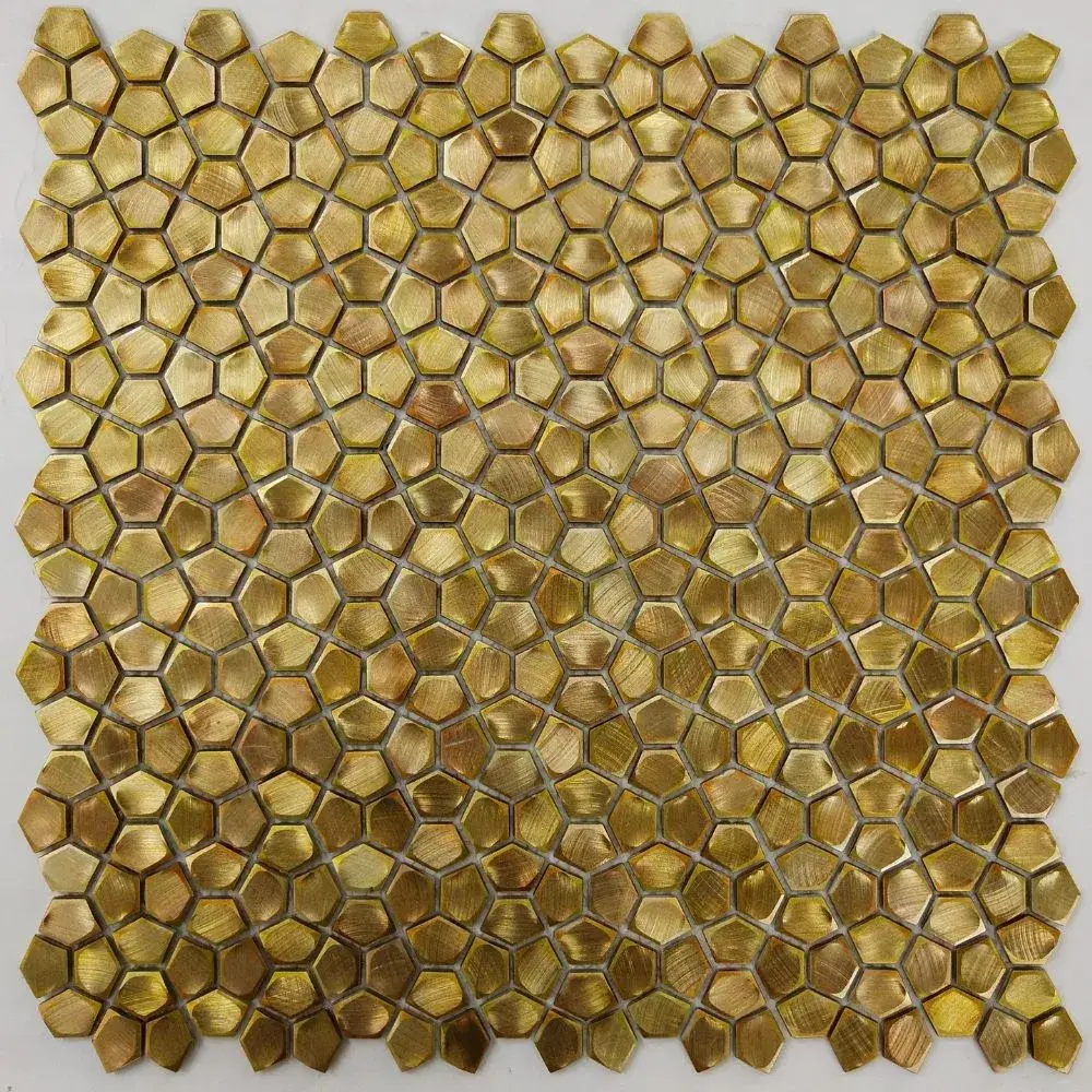 Gold 1/8″ Pentagon Multi-Texture