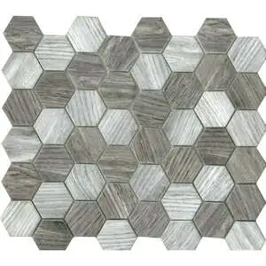 Lt.Grey Hexagon Matte