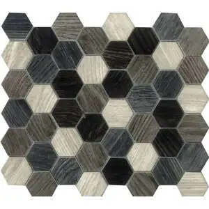 Dk.Grey Hexagon Matte
