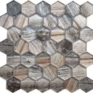 Beige Hex 2″ Polished