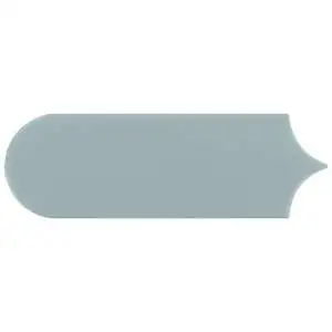 Fan Marine Blue 3x8 Fishscale Matte Ceramic Wall Tile