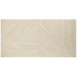 Lounge Oak 24x48 Ribbed Matte Fluted Porcelain Wood Look Tile