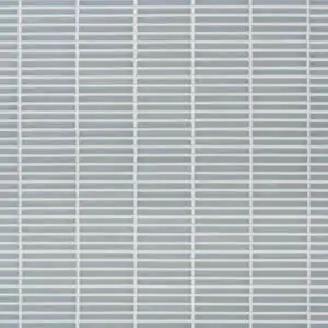 Motek Sky Blue 1x4" Tri-Stacked Glossy Porcelain Mosaic Tile
