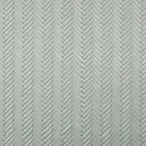 Motek Mint Green 1x2" Herringbone Glossy Porcelain Mosaic Tile