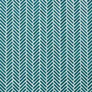 Motek Teal 1x2" Herringbone Crackled Glossy Porcelain Mosaic
