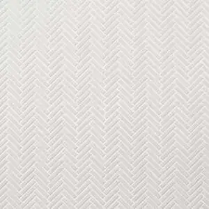 Motek White 1x2" Herringbone Glossy Porcelain Mosaic Tile