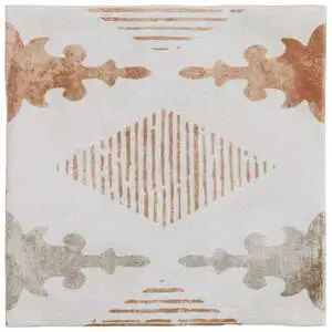Paula Purroy Como Aztec Terracotta 5x5 Matte Ceramic Tile