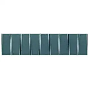Retouch Steps Emerald Green 4.5x18 3D Crackled Glossy Ceramic