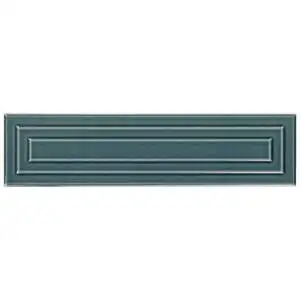 Retouch Frame Emerald Green 4.5x18 3D Crackled Glossy Ceramic