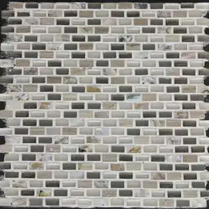 Silver Small Brick Multi-Texture