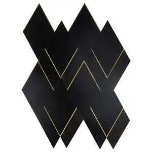 Xena Nero - Nero Marquina & Brass Polished Marble + Brass