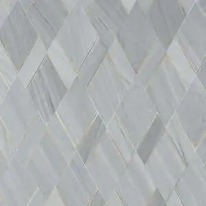 Xena Gray - Burlington Grey & Brass Polished Marble + Brass