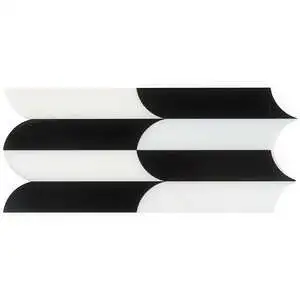 Zarahi Nero - Nero Marquina & Royal White Polished Marble