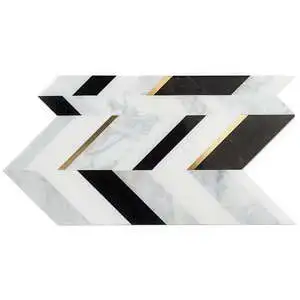 Zayden Nero Blanco - White Carrara- Nero Marquina- Asian Statuar