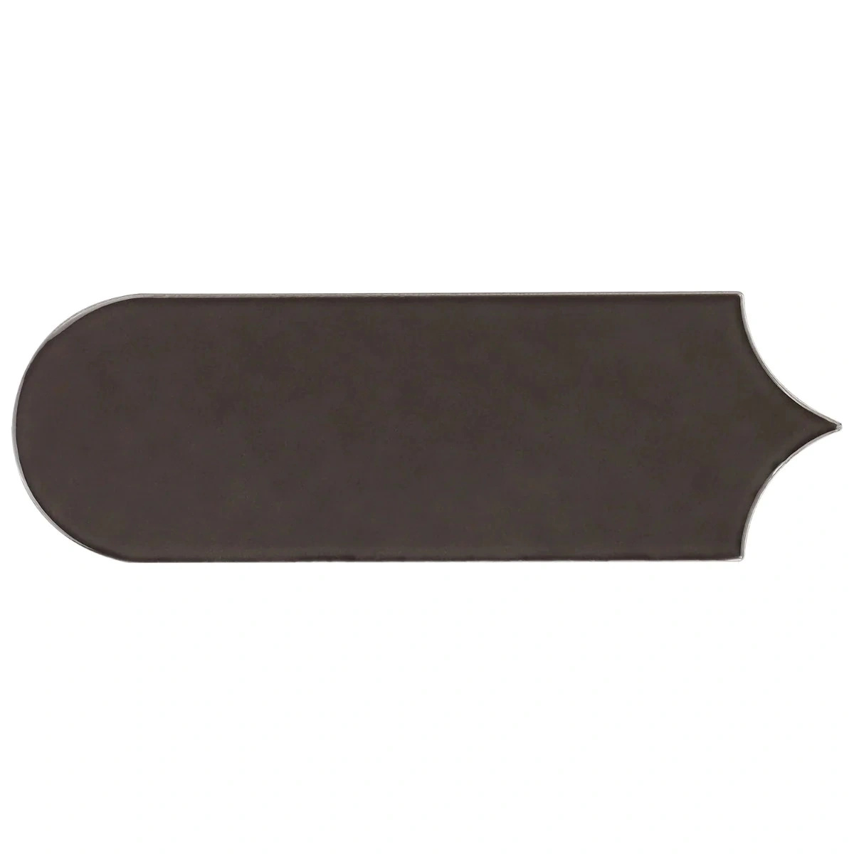 Fan Charcoal 3x8 Fishscale Mixed Finishes Ceramic Wall Tile