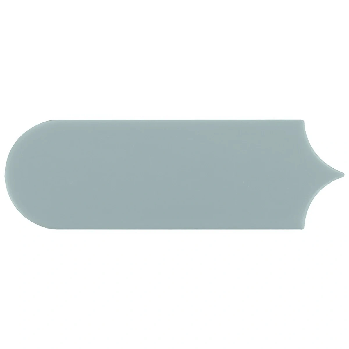 Fan Marine Blue 3x8 Fishscale Matte Ceramic Wall Tile