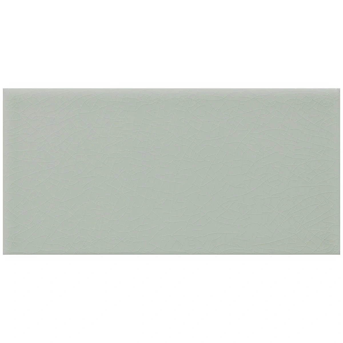 Palisa Fern Green 4x8 Crackled Glossy Ceramic Tile