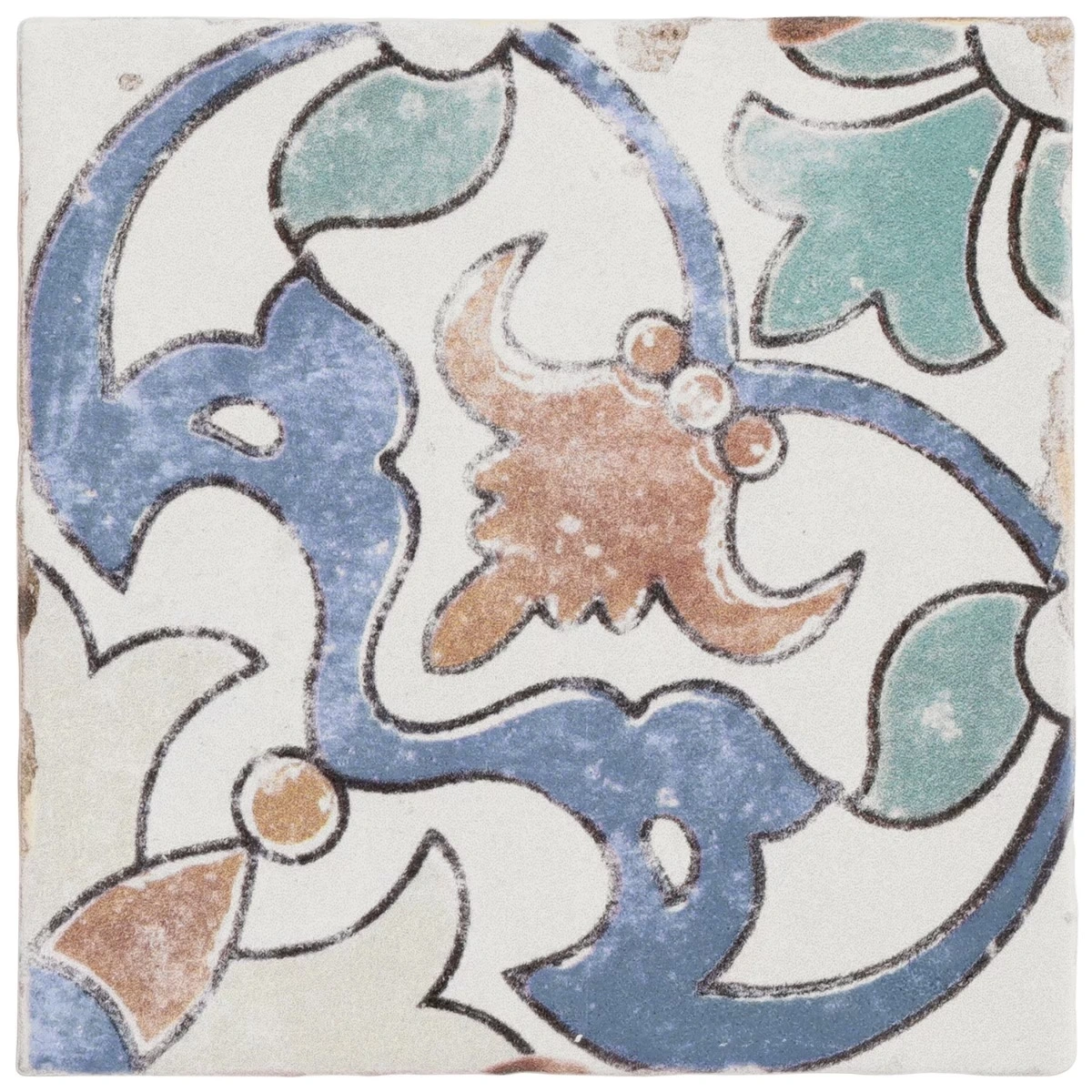 Paula Purroy Como Fiesta Multicolor 5x5 Matte Ceramic Tile