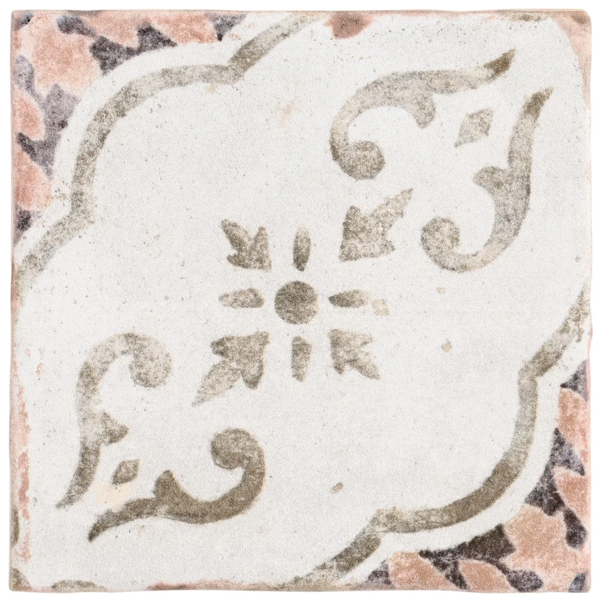 Paula Purroy Como Portina Terracotta Gold 5x5 Matte Ceramic Tile