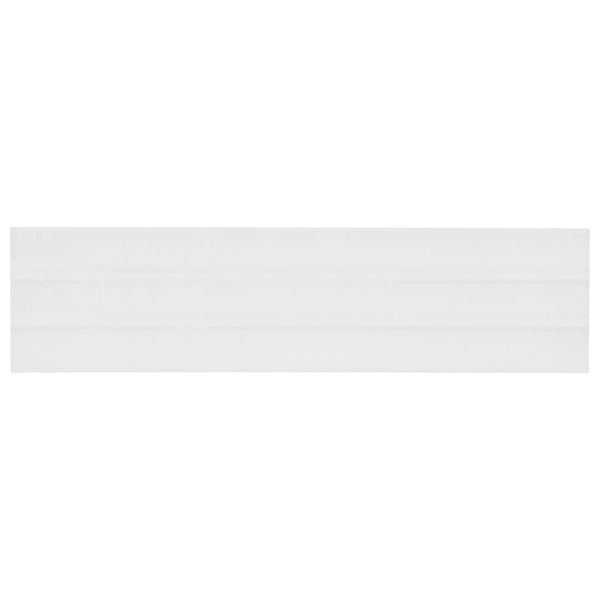 Retouch Fluted White 4.5x18 3D Crackled Glossy Ceramic Tile