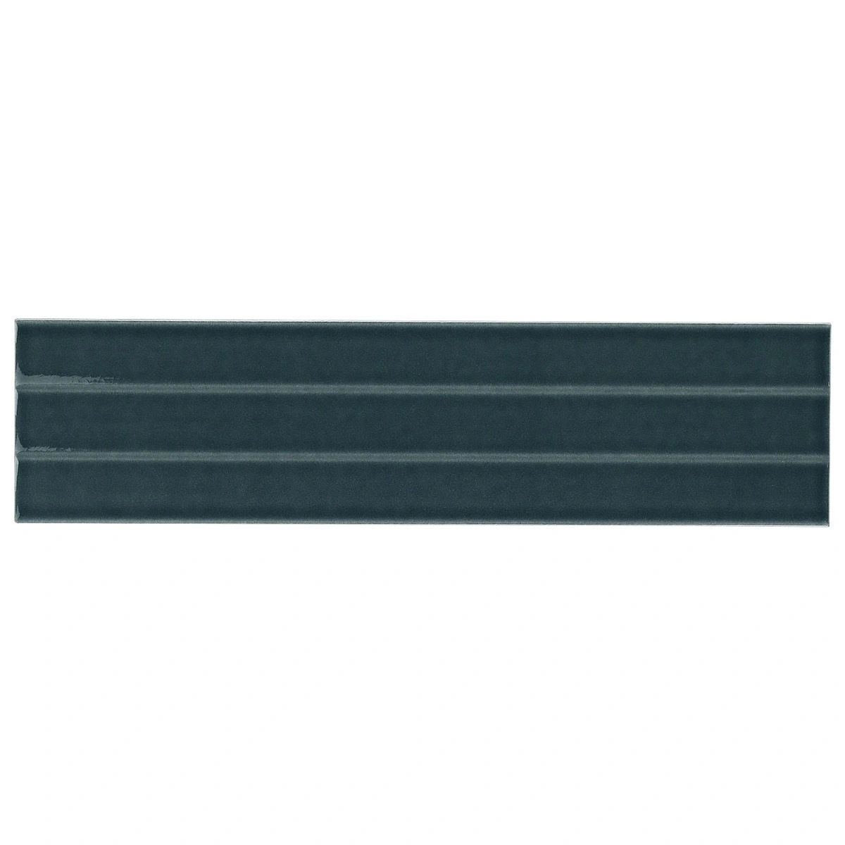 Retouch Fluted Emerald Green 4.5x18 3D Crackled Glossy Ceramic