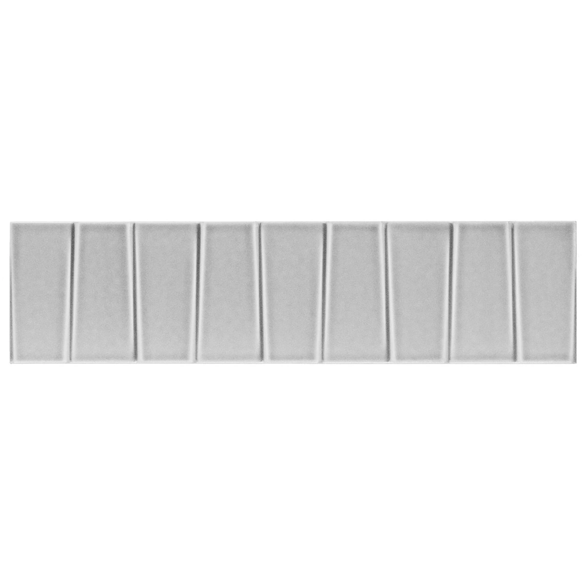 Retouch Steps Gray 4.5x18 3D Crackled Glossy Ceramic Tile