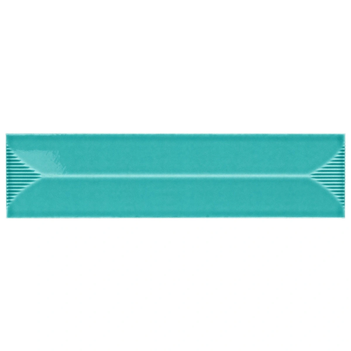 Retouch Inflex Teal Green 4.5x18 3D Crackled Glossy Ceramic Tile