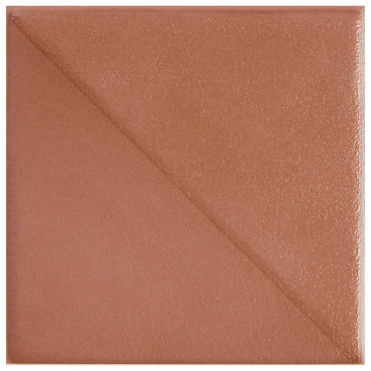 Stacy Garcia Artigo Deco Clay Terracotta 5x5 Textured Matte