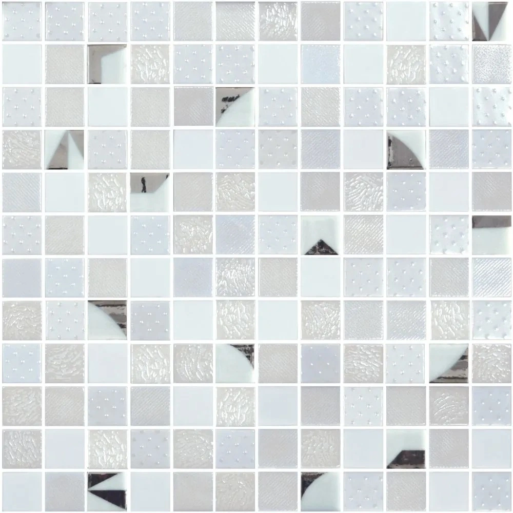 White/ Silver 1X1 Glossy