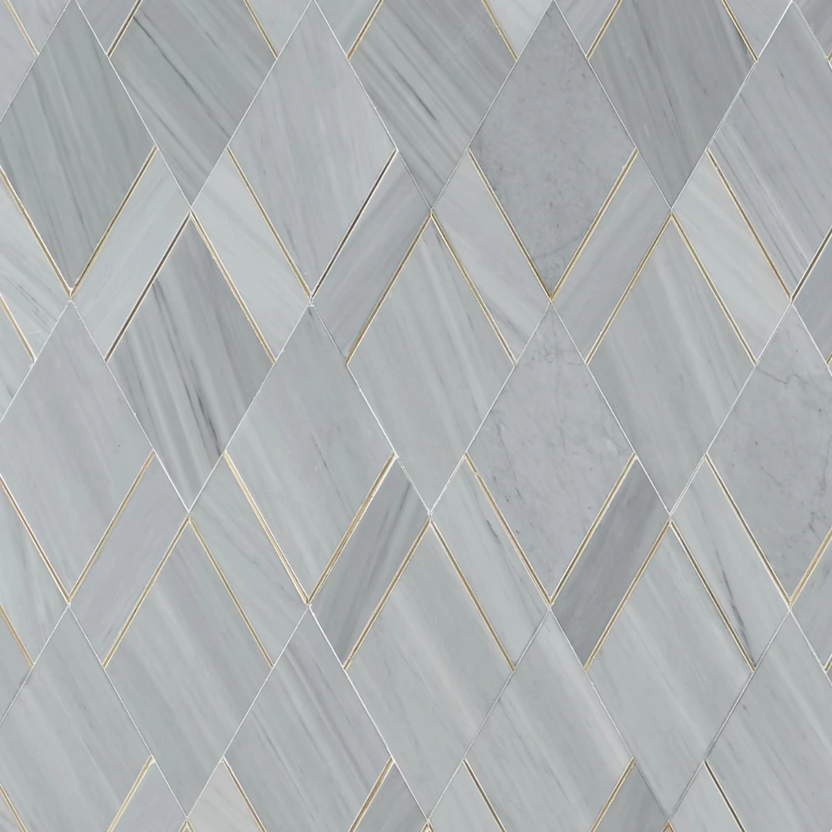 Xena Gray - Burlington Grey & Brass Polished Marble + Brass