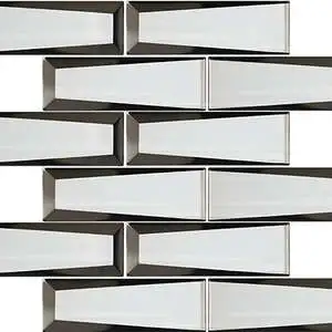 Metallic Mirror Glass White