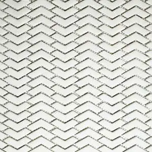 San Marino Pearl Chevron Mosaic