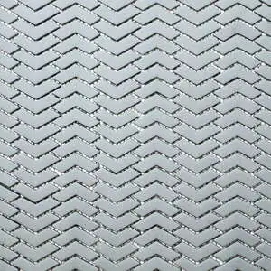 San Marino Colonial Blue Chevron Mosaic