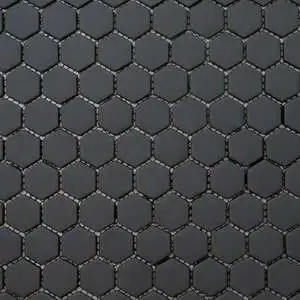San Marino Black Hexagon Mosaic