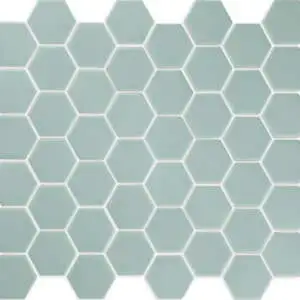 Seashore Seaspray Green 2" Hexagon Mosaic