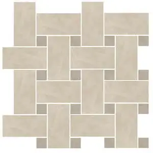Spirit Ivory Basketweave Mosaic