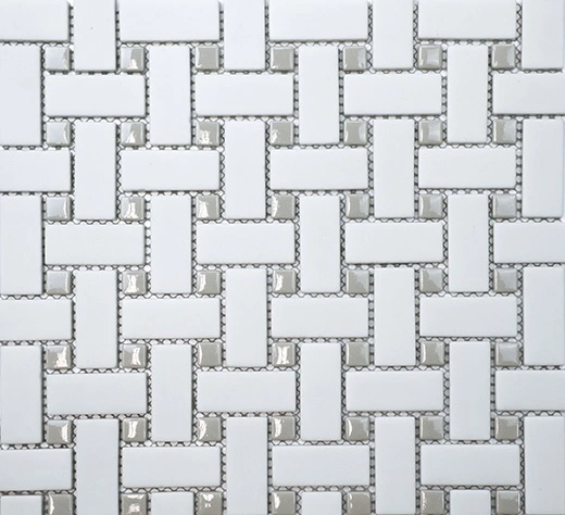 San Marino Pearl Basketweave Mosaic