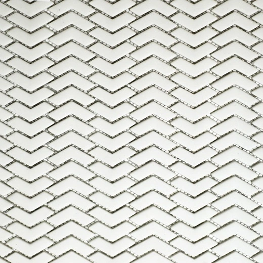 San Marino Pearl Chevron Mosaic